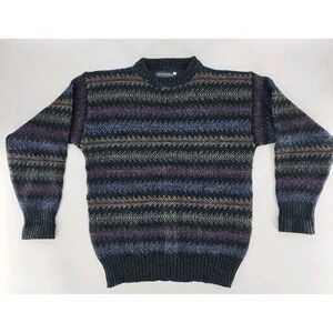 VTG Christopher Hayes 100% Wool Knit Sweater Sz M - Made in Scotland - See Pics!